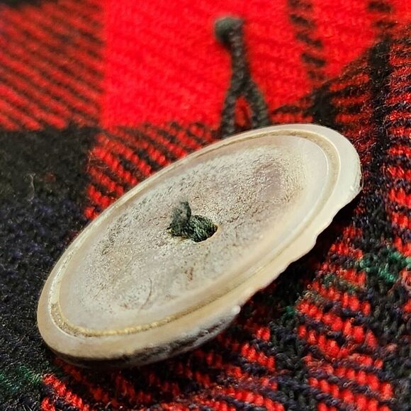 Pendleton Red & Black Plaid Button Down Blazer Women Size Medium Vintage Style - Picture 10 of 11